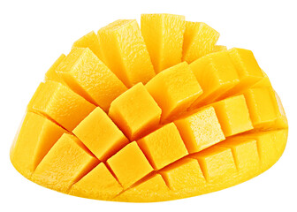 Mango isolated on white background, full depth of field