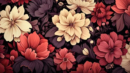 Fotobehang Floral banner © Ari