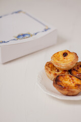 Pastel de Nata. Portuguese food. Food styling.