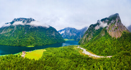 Fototapeta na wymiar Konigssee lake near Berchtesgaden, Germany