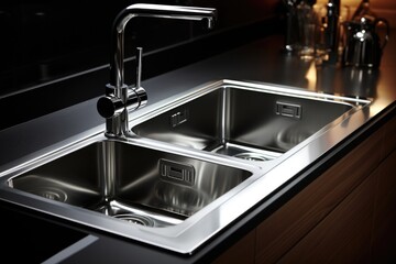 Stainless Steel Sink in a Modern Kitchen