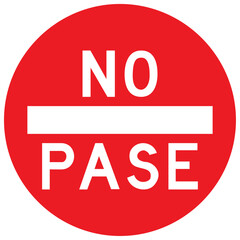 no pase, señal, circular, sr 04, transito, vehicular, señal contorno rojo, señalización, transportación, icono, rojo, circulo rojo, señalización, señal de no pase, pictograma, señal reglamentaria