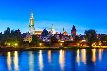 Ulm Minster Church in Ulm old town