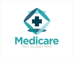 medicare logo designs simple modern for health service