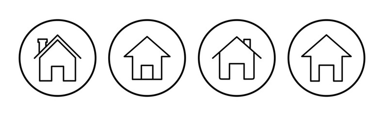 Home icon vector. House vector icon