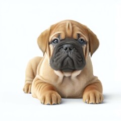 Baby Bullmastiff's Fluffy Ears, Generative AI