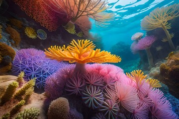 Obraz na płótnie Canvas coral reef and coral