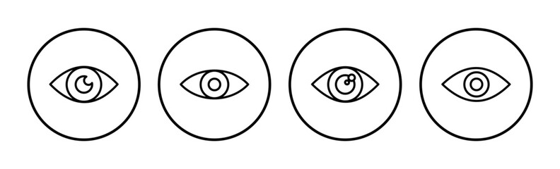 Eye icon. Look and Vision icon. Eye vector icon