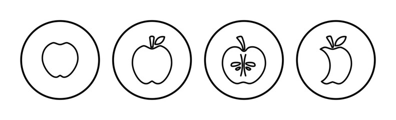 Apple icon vector. apple symbol