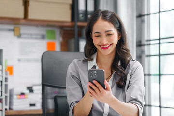 Attractive boss businesswoman of asian indian descent people management accounting experts...