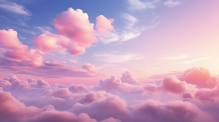 background Dreamy cloudscape with vibrant colors
