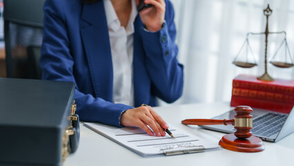 Pretty asian indian business woman as legal services across the board, legal consultant assisting clients with wide array of legal services and offerings, including appraisal and development support.