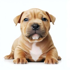 Obraz premium Captivating Staffordshire Bull Terrier Puppyhood, Generative AI