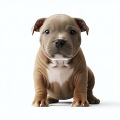 Baby Staffordshire Bull Terrier's Whimsical Beauty, Generative AI