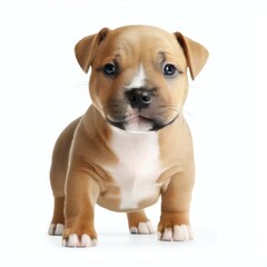 Fototapeta premium Staffordshire Bull Terrier's Adorable Expressions, Generative AI
