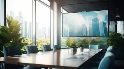 Fototapeta premium background Corporate Office Meeting and Presentation 