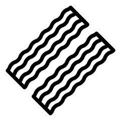 Bacon Strips outline icon