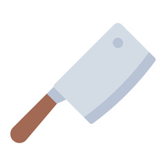 Meat Clever Knife flat icon