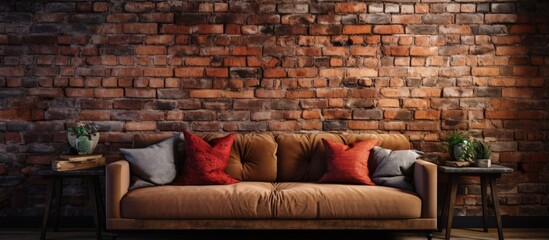 Imitate masonry with brick wall texture for interior room repairs