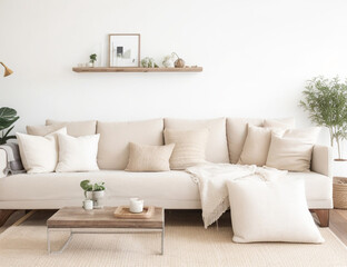 Interior Design Modern living, luxurious, soft, comfortable.