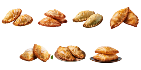Png Set Two empanadas from Argentina on a transparent background