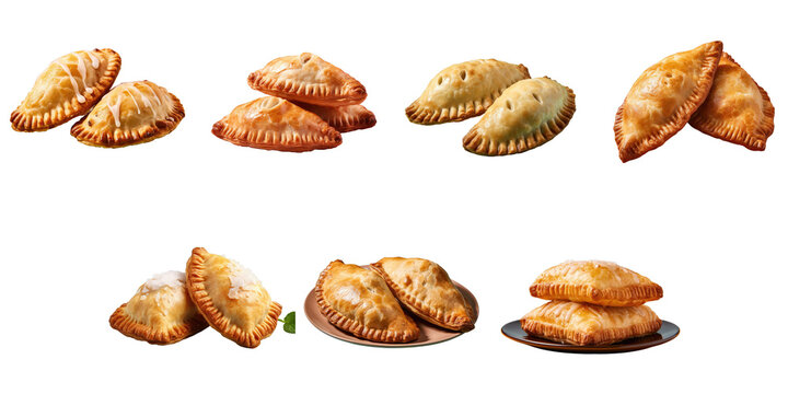 Png Set Two empanadas from Argentina on a transparent background