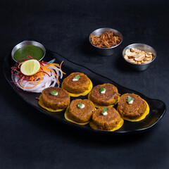 Indian food 

Professionally shot image in a black background