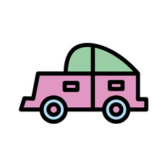 Beetle Car Retro Icon