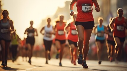 Racing Together, Runners at half marathon event.