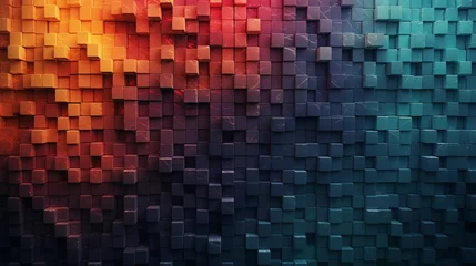 Foto op Plexiglas "A smoky mosaic woven into a symphony of colors." © Lucifer
