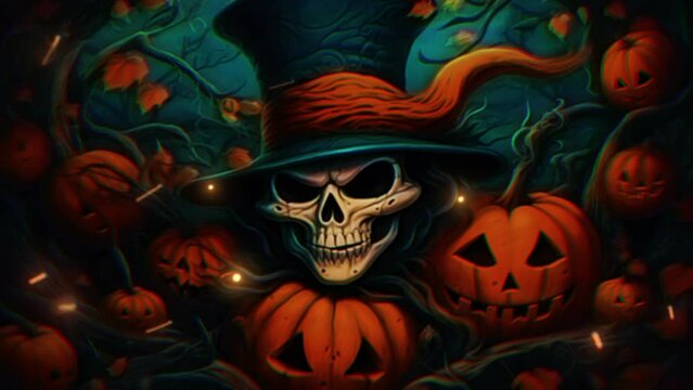 Halloween night party background