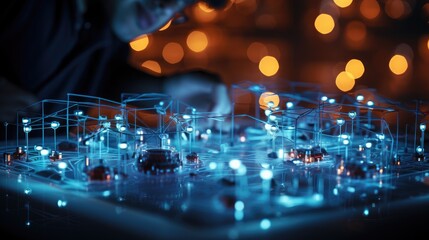 Global connectivity, exploring the futuristic cyberspace network, the smart city grid and 5g or 6g evolution, a worldwide web of intelligence, IoT, cloud computing, Generative AI.