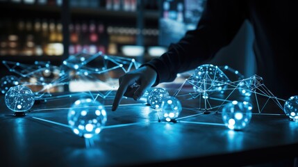 Global connectivity, exploring the futuristic cyberspace network, the smart city grid and 5g or 6g evolution, a worldwide web of intelligence, IoT, cloud computing, Generative AI.
