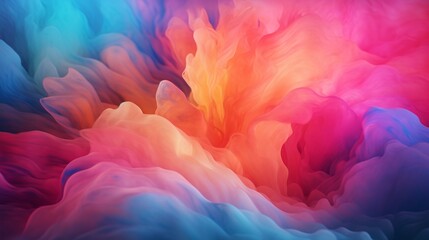 "Design a captivating scene where smoky waves merge seamlessly with a complex, vibrant abstract background, creating a visually stunning high-definition experience."