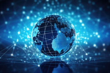 Global connectivity, exploring the futuristic cyberspace network, the smart city grid and 5g or 6g evolution, a worldwide web of intelligence, IoT, cloud computing, Generative AI.