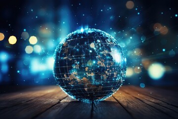 Global connectivity, exploring the futuristic cyberspace network, the smart city grid and 5g or 6g evolution, a worldwide web of intelligence, IoT, cloud computing, Generative AI.