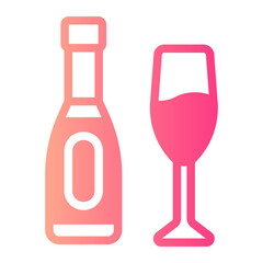 champagne gradient icon
