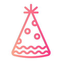 party hat gradient icon