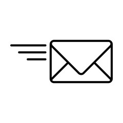  Sending a message line icon, Send mail symbol, logo illustration. flat icon illustration on white background..eps