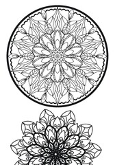 Mandala pattern for coloring