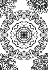 Mandala pattern for coloring 