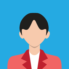 People art vector, flat design for avatar.