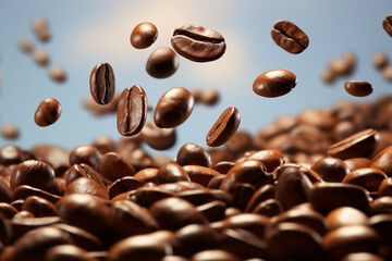 An image of coffee beans - Generative AI