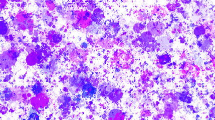 Lilac paint stains with transparent background. Splash background with drops and stains.