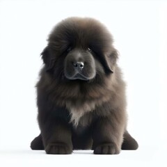 Baby Newfoundland's Graceful Beauty, Generative AI