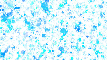 Sky blue paint stains with transparent background. Splash background with drops and stains.
