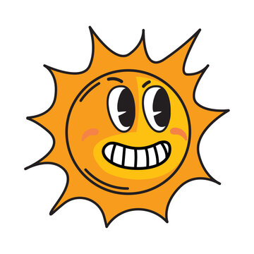 weather cartoon character sun