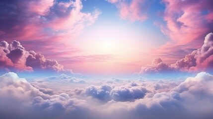 background Surreal dreamy cloudscape
 - obrazy, fototapety, plakaty