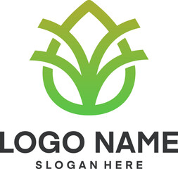 green leaf inside water drop vector icon logo design template for agriculture and green source business