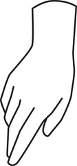 Elegant Hand Drawn Line Art Element Illustration